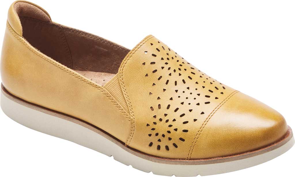 Women s Rockport Cobb Hill Laci Gore Slip On Loafer Sunbeam Leather 7.5 M